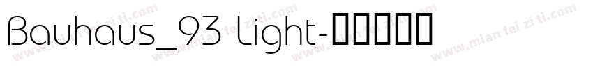 Bauhaus_93 Light字体转换